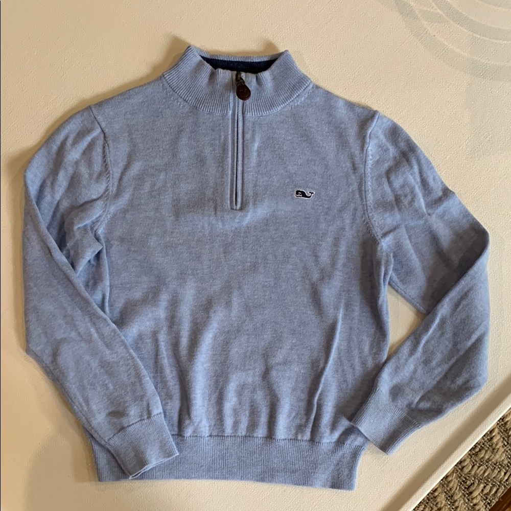 Vineyard Vines Boys Boathouse Quarter Zip Sweater Size 7